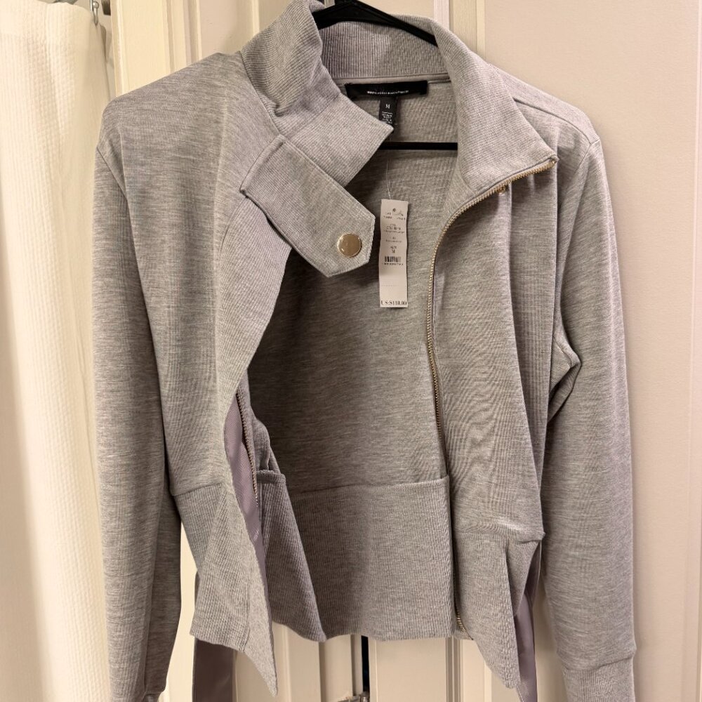 NWT WHBM Belted Moto Cardigan - Picture 5 of 7